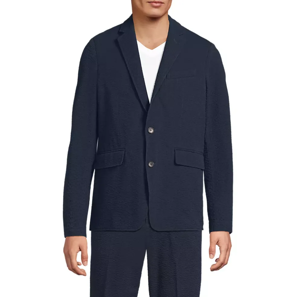 Men's Classic Fit Seersucker Blazer