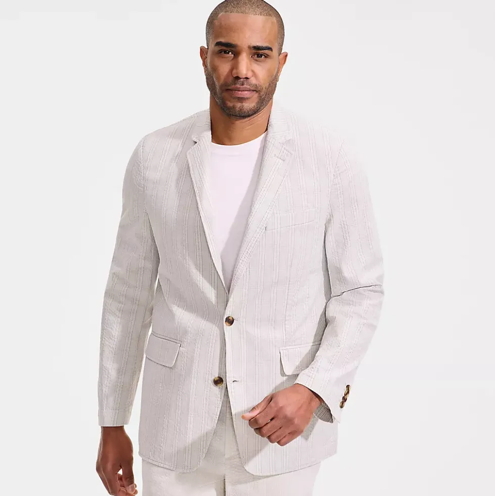 Men's Classic Fit Seersucker Blazer