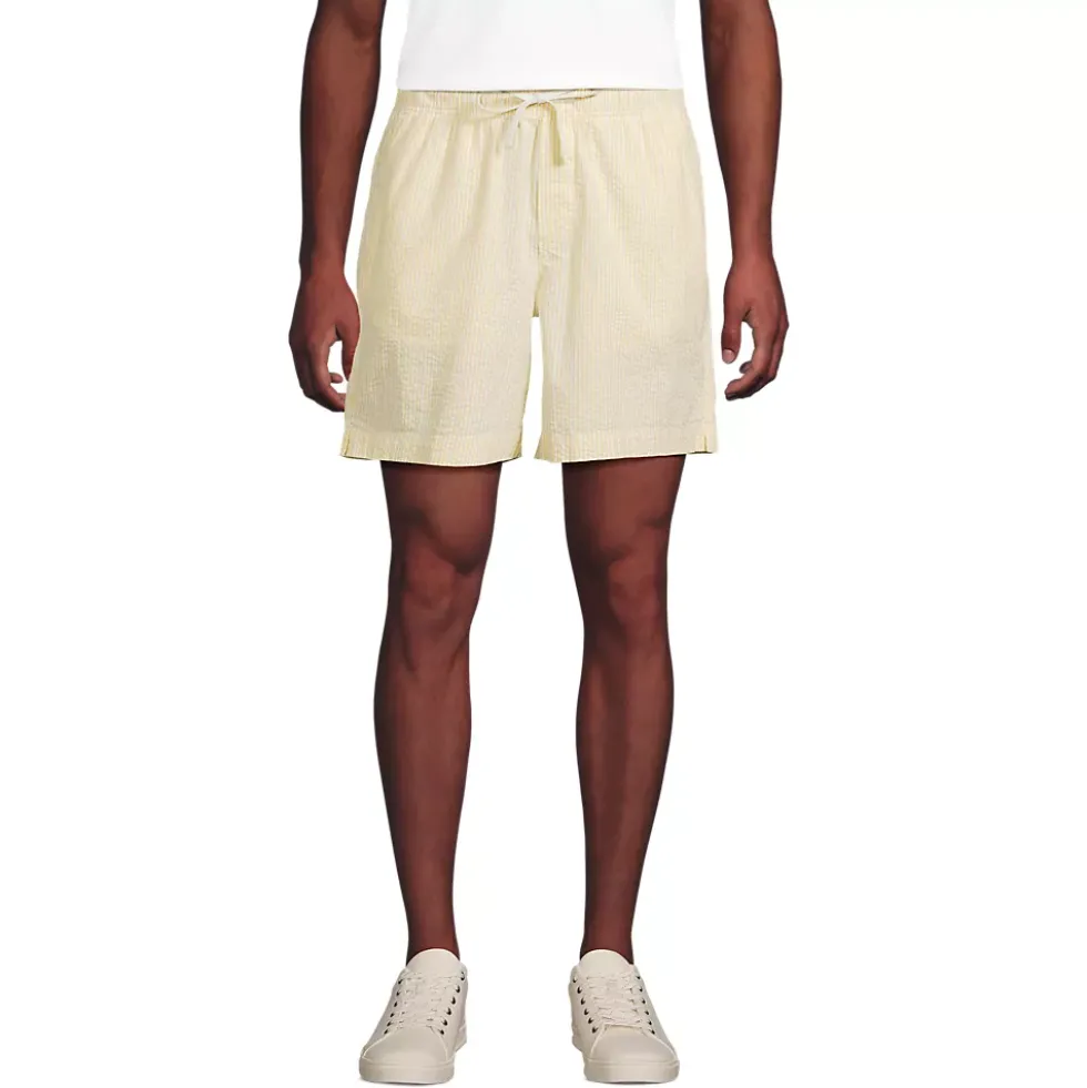 Men's 7" Classic Fit Seersucker Deck Short