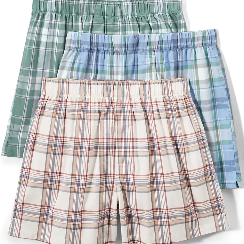 Men's Coastal Flannel 3 Pack Boxers
