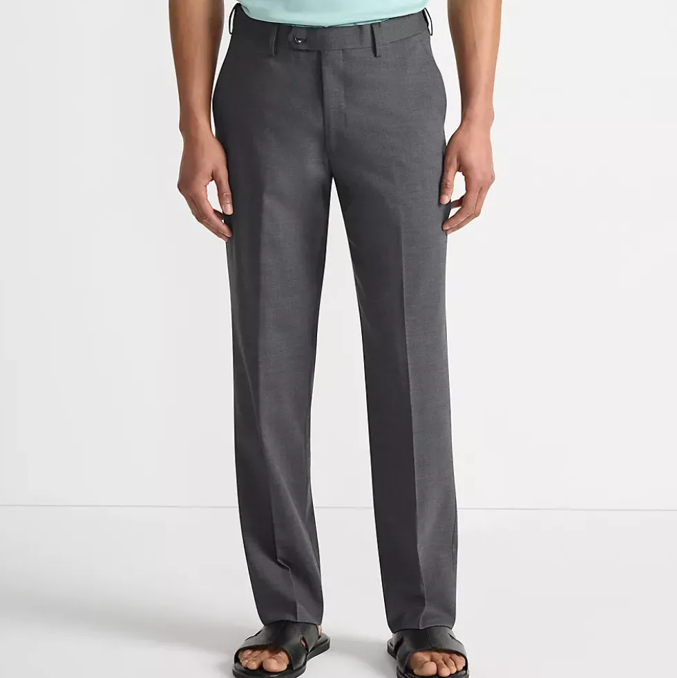 Men's Comfort Waist Year'rounder Stretch Wool Dress Pants