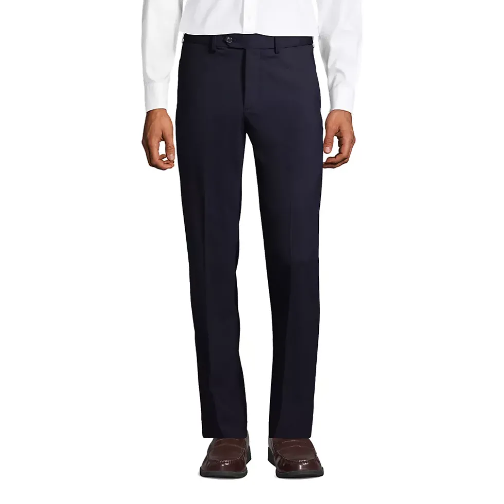 Men's Comfort Waist Year'rounder Stretch Wool Dress Pants