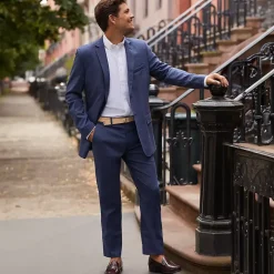 Men's Comfort Waist Year'rounder Stretch Wool Dress Pants