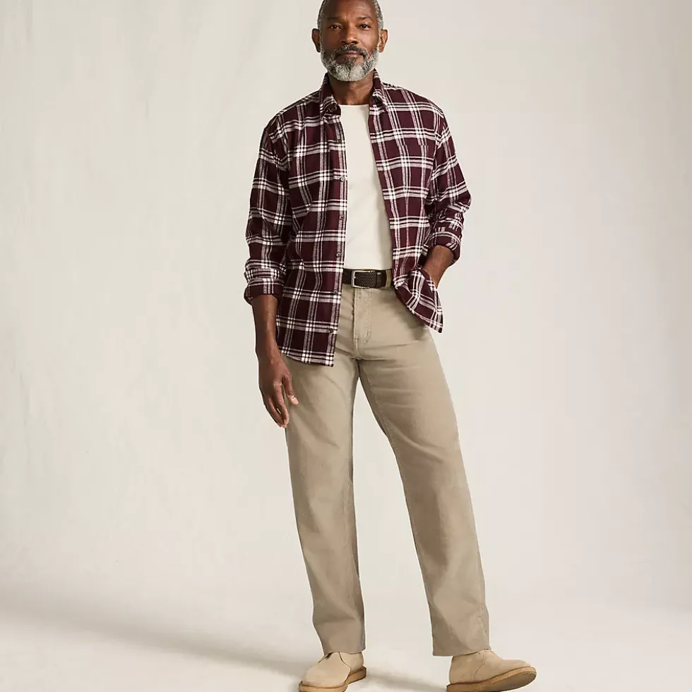 Men's Corduroy Comfort Waist Classic Fit 5 Pocket Pant