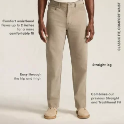 Men's Corduroy Comfort Waist Classic Fit 5 Pocket Pant