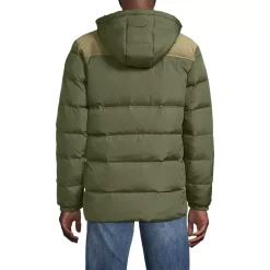 Men's Corduroy Max 600 Down Puffer Hooded Jacket