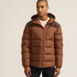 Men's Corduroy Max 600 Down Puffer Hooded Jacket