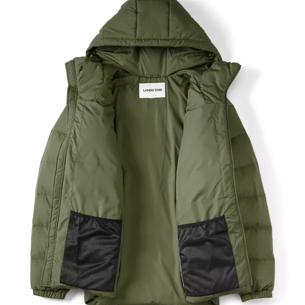Men's Corduroy Max 600 Down Puffer Hooded Jacket