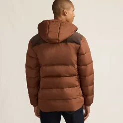 Men's Corduroy Max 600 Down Puffer Hooded Jacket