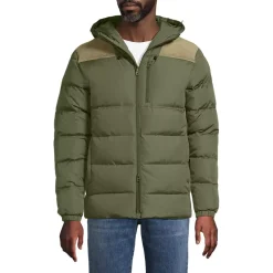 Men's Corduroy Max 600 Down Puffer Hooded Jacket