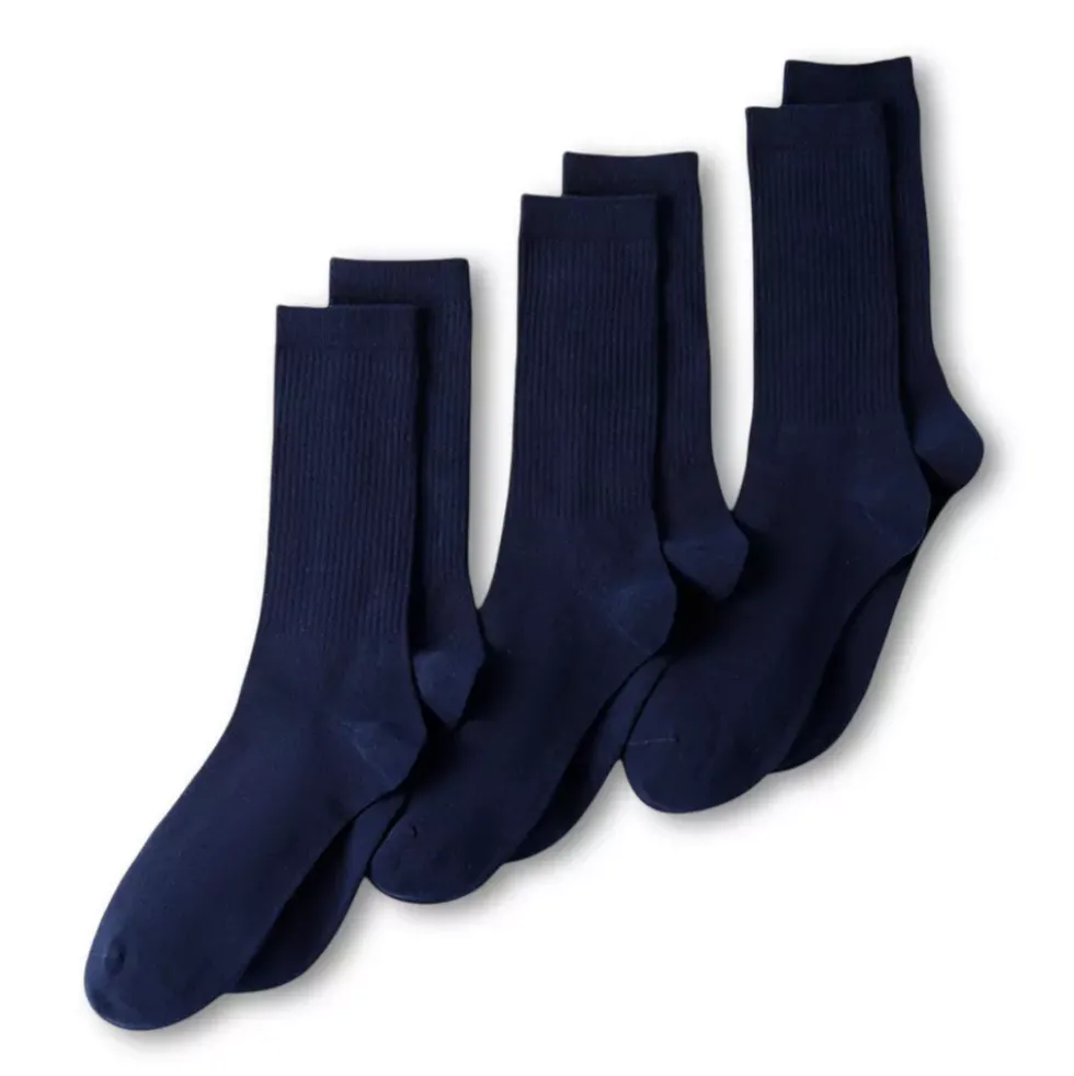 Men's Cotton Crew Socks 3 Pack