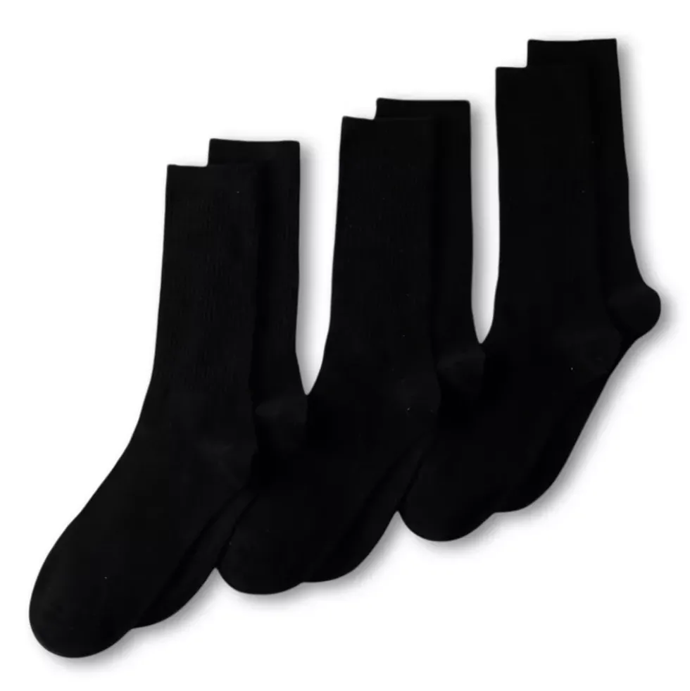 Men's Cotton Crew Socks 3 Pack