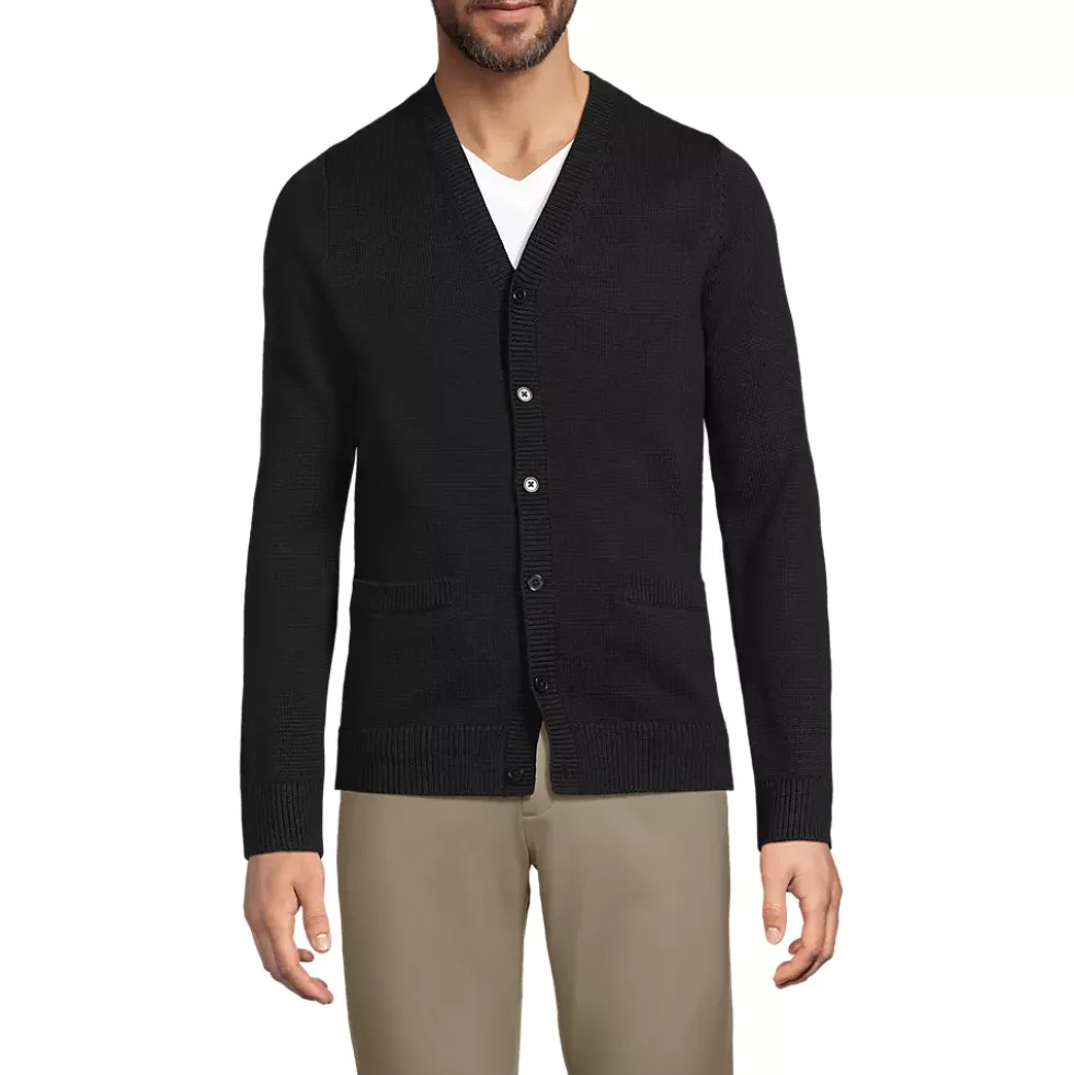 Men's Cotton Modal Button Front Cardigan Sweater