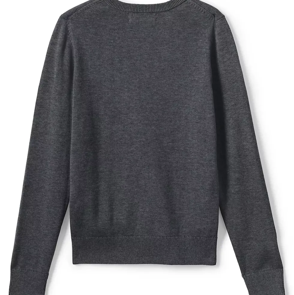 Men's Cotton Modal Fine Gauge V-neck Sweater