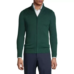 Men's Cotton Modal Zip Front Cardigan Sweater