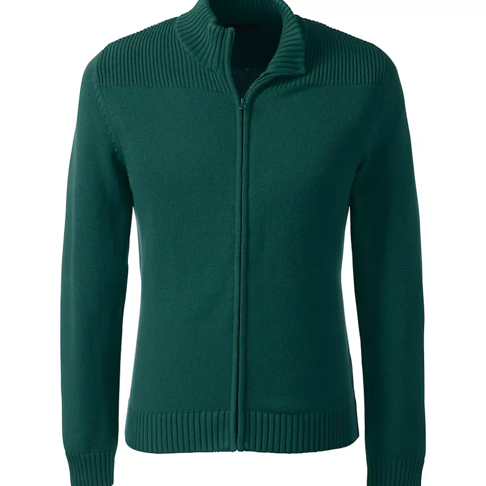 Men's Cotton Modal Zip Front Cardigan Sweater