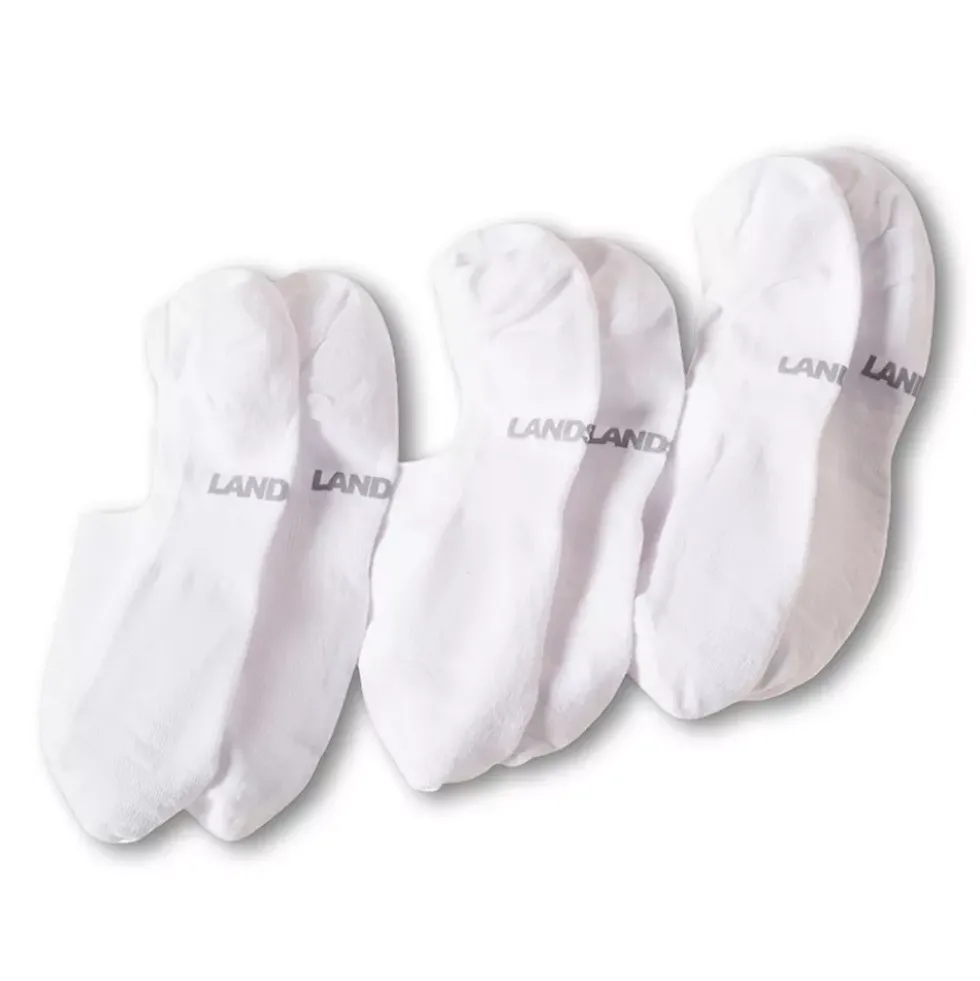 Men's Cotton No Show Socks 3 Pack