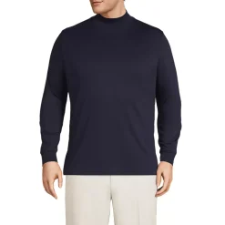 Men's Cotton Supima Mock Turtleneck