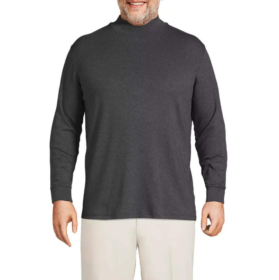 Men's Cotton Supima Mock Turtleneck