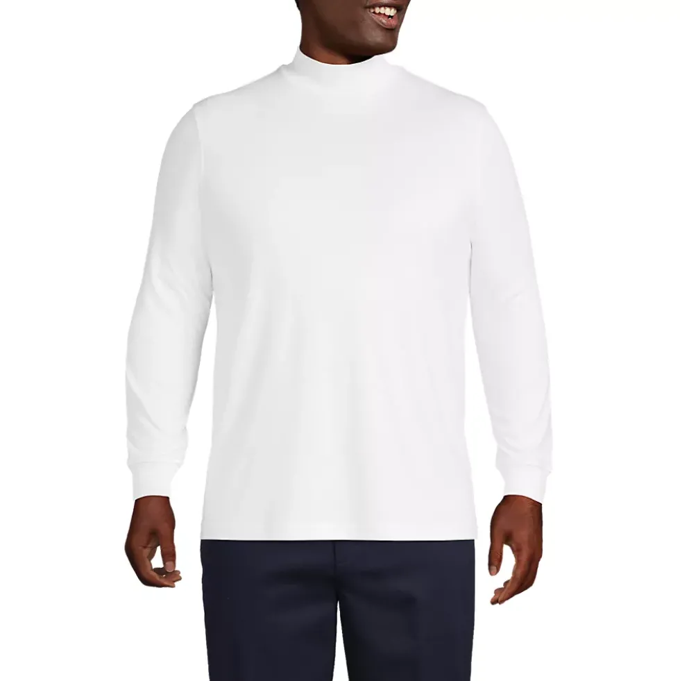 Men's Cotton Supima Mock Turtleneck