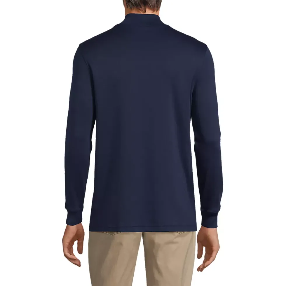 Men's Cotton Supima Mock Turtleneck