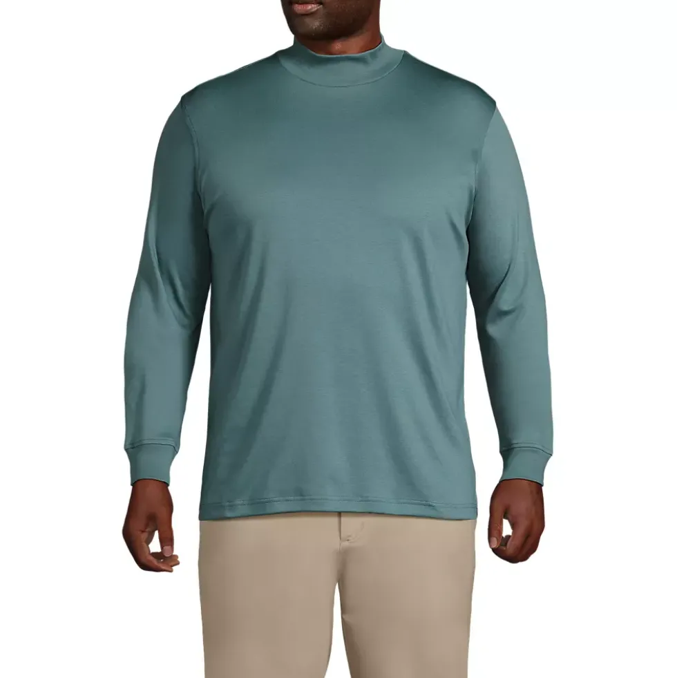 Men's Cotton Supima Mock Turtleneck