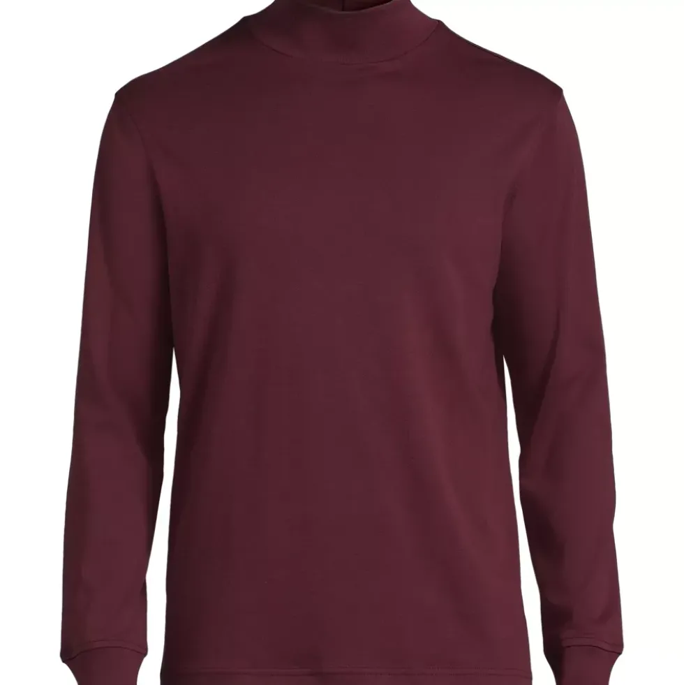 Men's Cotton Supima Mock Turtleneck