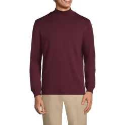 Men's Cotton Supima Mock Turtleneck