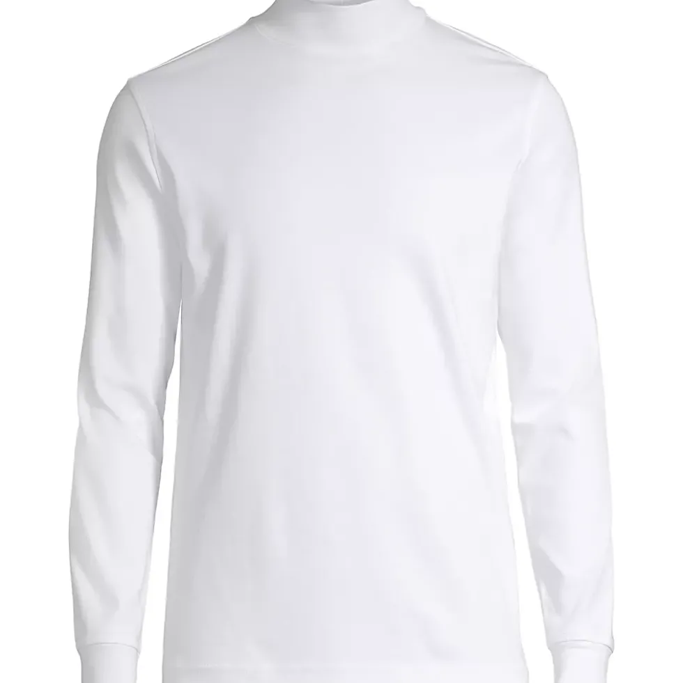 Men's Cotton Supima Mock Turtleneck