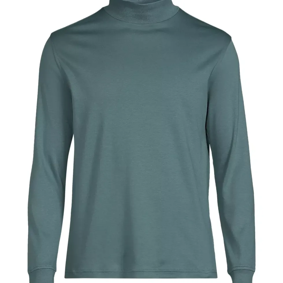 Men's Cotton Supima Mock Turtleneck