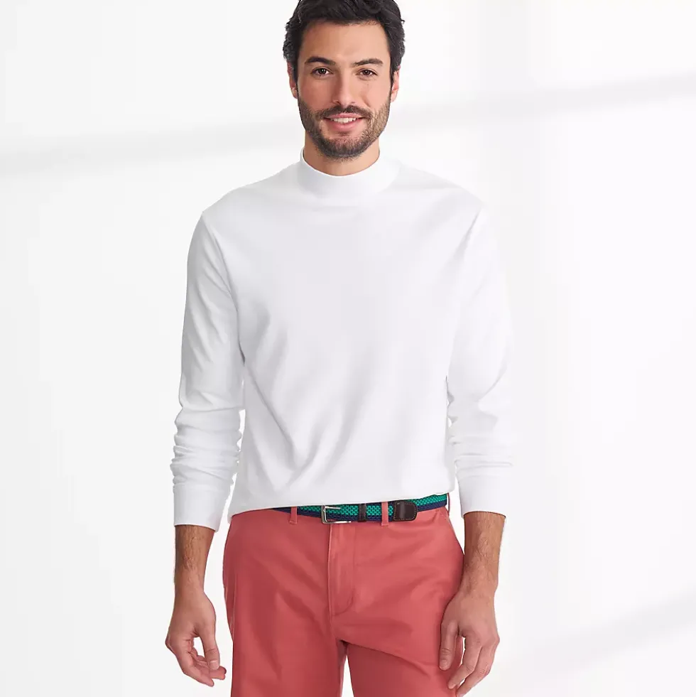 Men's Cotton Supima Mock Turtleneck
