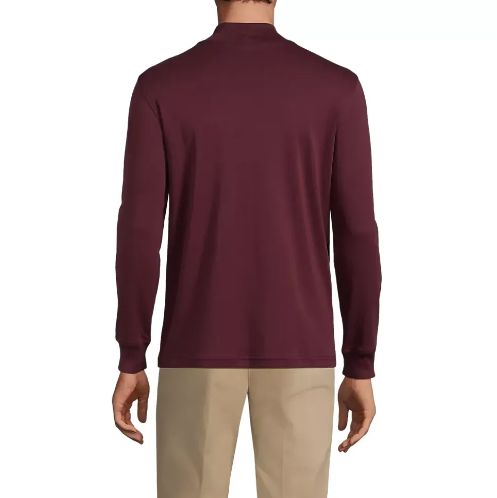 Men's Cotton Supima Mock Turtleneck