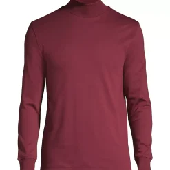 Men's Cotton Supima Mock Turtleneck