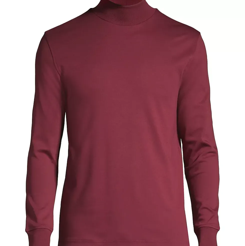 Men's Cotton Supima Mock Turtleneck