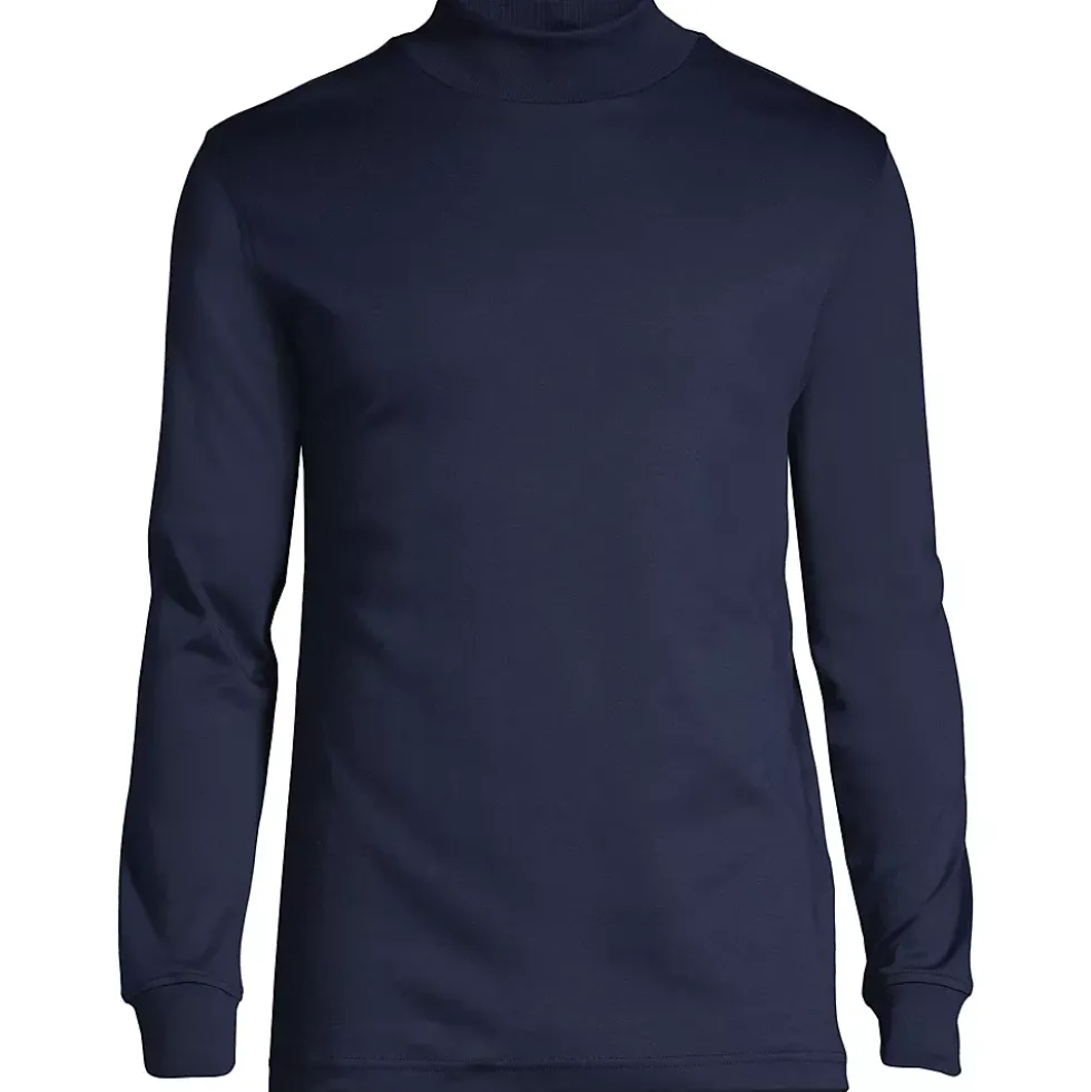 Men's Cotton Supima Mock Turtleneck