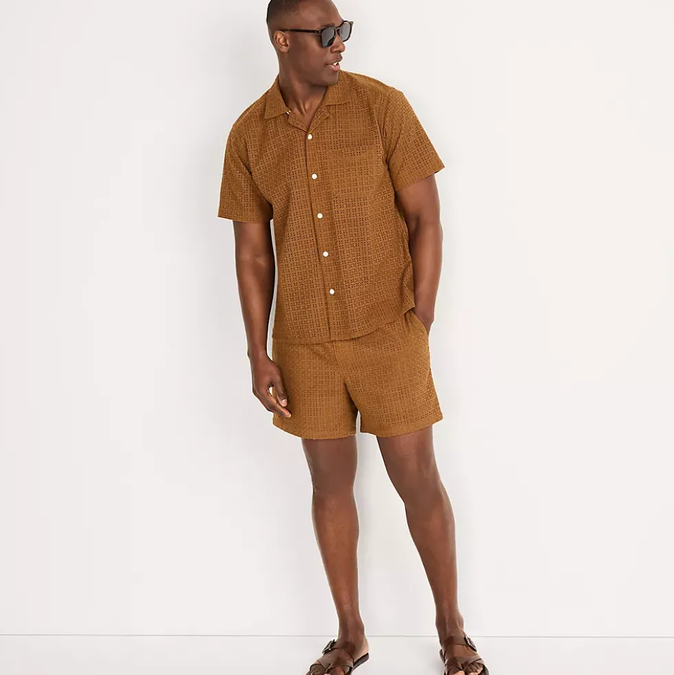 Men's 5.5" Eyelet Easy Shorts - Set Bottom