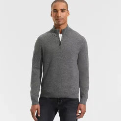 Men's Fine Gauge Cashmere Quarter Zip