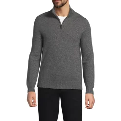 Men's Fine Gauge Cashmere Quarter Zip