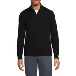 Men's Fine Gauge Cashmere Quarter Zip