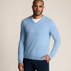 Men's Fine Gauge Cashmere V-neck Sweater