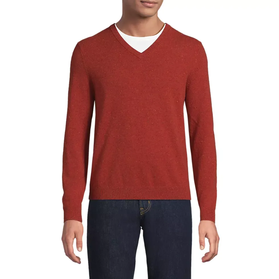 Men's Fine Gauge Cashmere V-neck Sweater