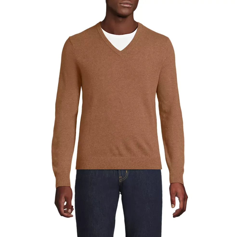 Men's Fine Gauge Cashmere V-neck Sweater