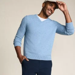 Men's Fine Gauge Cashmere V-neck Sweater