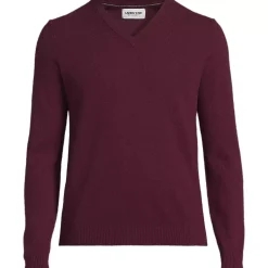 Men's Fine Gauge Cashmere V-neck Sweater
