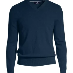 Men's Fine Gauge Cashmere V-neck Sweater