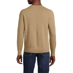 Men's Fine Gauge Cotton V Neck Sweater