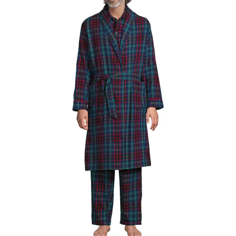Men's Flannel 3 Piece Pajama Set