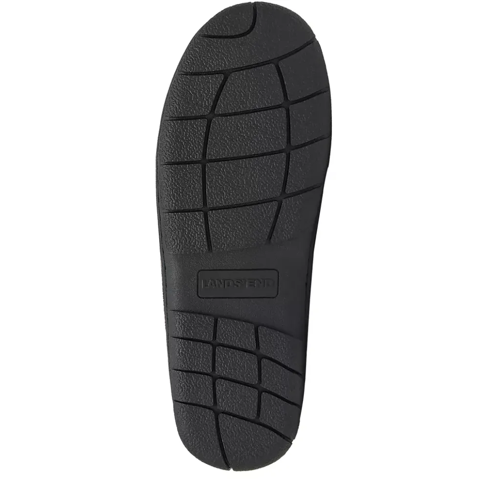 Men's Fuzzy Lined Lace Up Moccasin Slippers