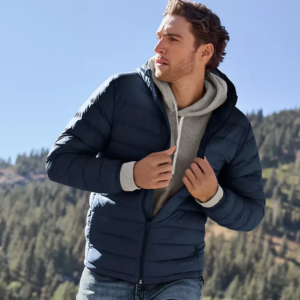 Men's Hooded Wanderweight Packable Down Jacket
