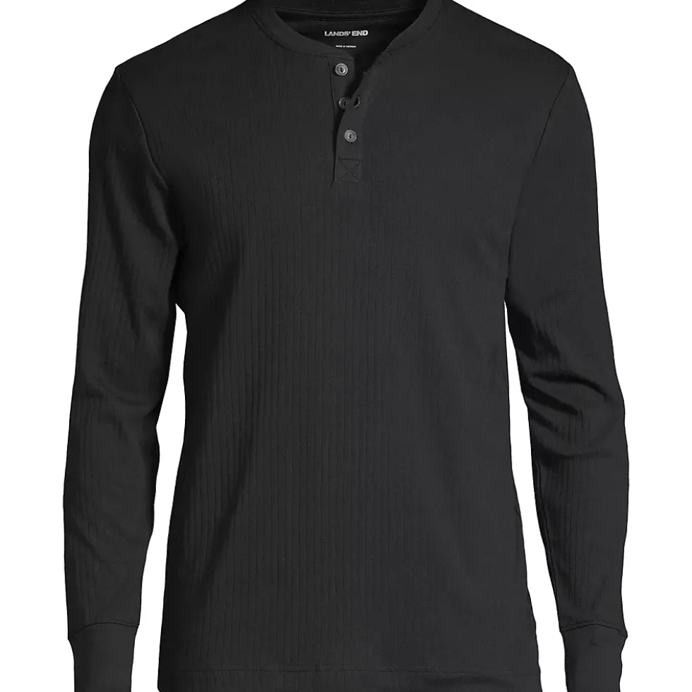 Men's Knit Rib Pajama Henley